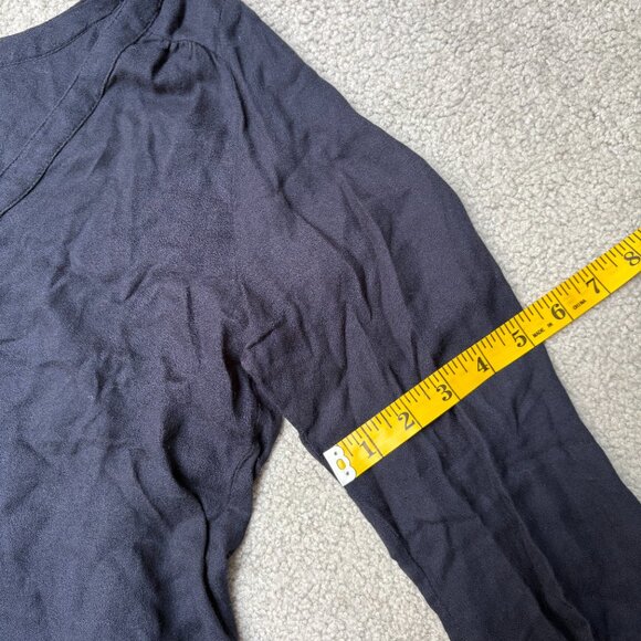 🇨🇦 Nicole Bridger 100% cotton navy shirt - Picture 5 of 8